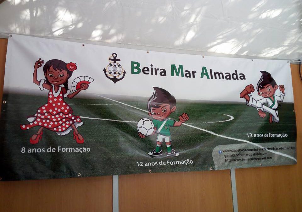 Clube Beira Mar Almada lonas publicitárias