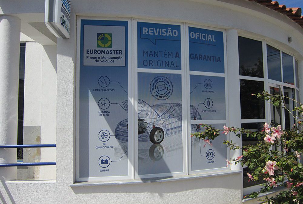 Euromaster decoração de montra