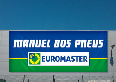 Manuel dos pneus euromaster lonas publicitárias
