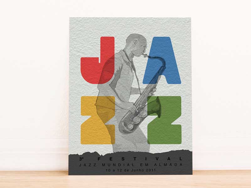 Impressão em papel Jazz Festival cartaz