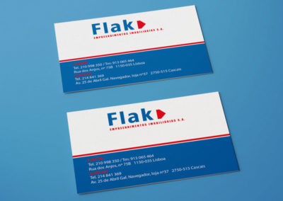 Flak Real Estate cartões de visita