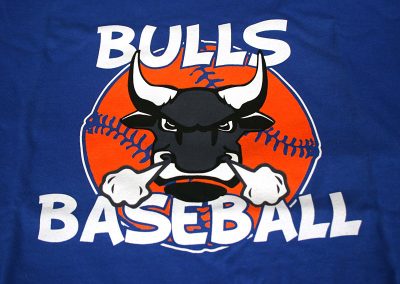 t-shirt bulls baseball