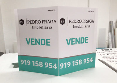 Pedro Fraga placas imobiliárias