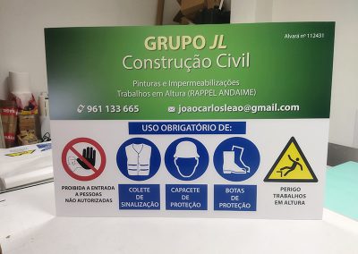 Placas Sinaletica Uso obrigatorio JL